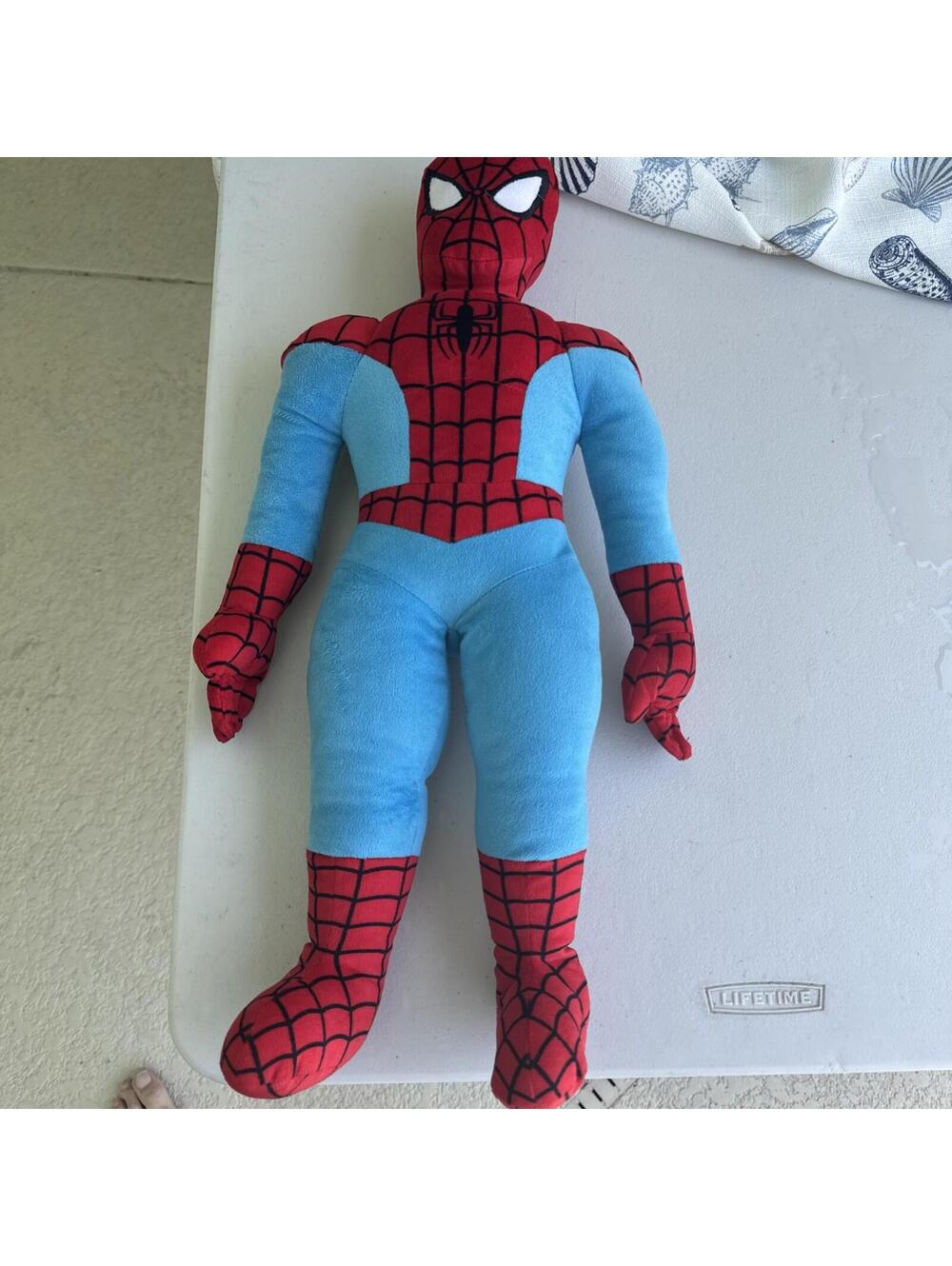 Marvel Spiderman Body Pillow Superman Hero Boys Kids Plush Soft Cuddle Toy